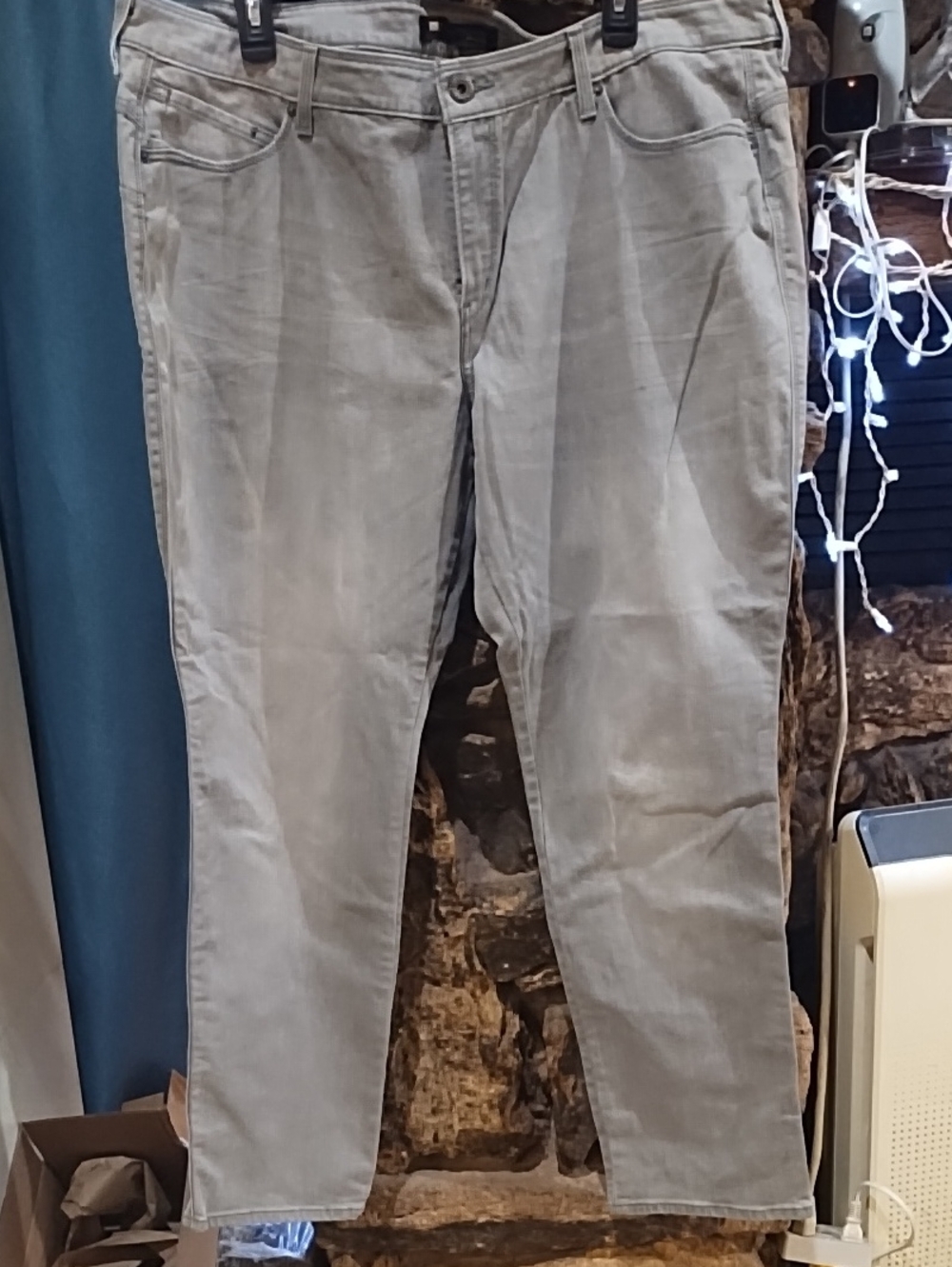 Levi's Light Grey Slim Straight Jeans